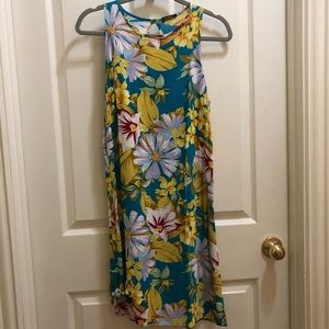 Tropical Floral Printed Summer Dress